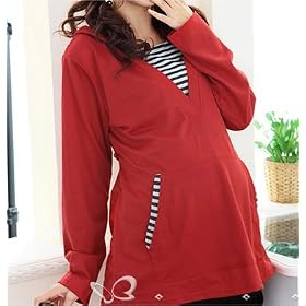 Stylish Red Nursing Top UK Size 12