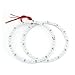 2 Pcs 120mm White 39 SMD LEDs Angel Eyes Headlight