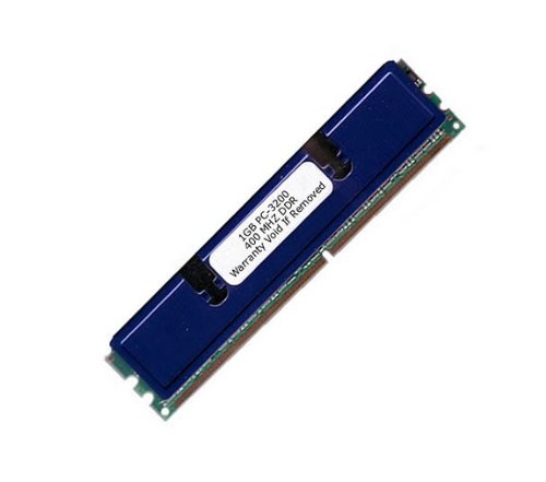 Komputerbay 1GB DDR DIMM 184 pin 400Mhz PC 3200 CL2.0 Low Density Heat Spreaders 1 GB