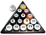 Pool Billiard Ball Set NCAA Team - North Carolina - NCAA Team