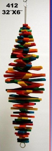 Zoo Max DUS412 Cocotte 32in x 6in Large Bird Toy