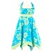 Apparel : Little Girls Trendy Clothes TURQUOISE HALTER Summer Dress BONNIE JEAN Girl 4-16