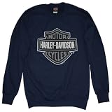Harley-Davidson® Men's Bar & Shield Logo Sweatshirt. All Cotton. House of Harley Graphic on Backside. 302962220