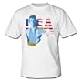 Michael Phelps "8 in 08" Medal Short Sleeve T-shirt (White, Large)