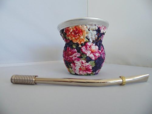 HANDCRAFTED YERBA MATE SET: GLASS GOURD-MATE CUP + STAINLESS STEEL BOMBILLA STRAW