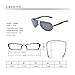 LEDING men sunglasses polarized glasses metal frame fashion Star 100% UV protection (193, A-Silver)