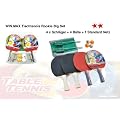 Win.Max Tischtennis 4 Schl�ger 4 B�lle 1 Netz Rookie Mega Set TBB08