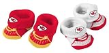 Kansas City Chiefs 6-9 Month 2 pair Bootie Set