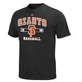 Majestic San Francisco Giants Youth Past Time Original Long Sleeve T-Shirt - Black (Large)