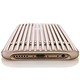 SQUAIR iPhone 6 ケース 【The Slit】 日本製 ドレスケース 超々ジュラルミン A7075を贅沢に削り出し 金属製  アルミ 合金 バンパー 工具不要 | ゴールド | SQSLT600-GLD