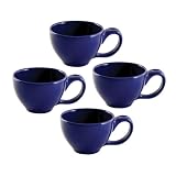 Chantal 16-Ounce Multi-Use Mug, Semi Gloss Indigo Blue, Set of 4 by 