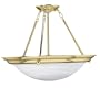 American Fluorescent HS6213PB Duomo Semi-Flush, Polished Brass