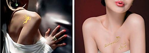 WSTatto1582 Korea Temporary Tattoo Stickers Gilding AQ9-12