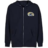 NCAA Kent State Golden Flashes Youth Navy Blue Logo Applique Full Zip Hoody