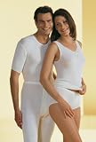 Funktionswäsche Unterhemd halbarm Größe M Farbe weiß 75% Micropolyester, 25% Angora