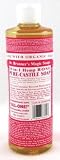 Dr. Bronners Rose 16 oz. Castile Soap (3-Pack) with Free Nail File