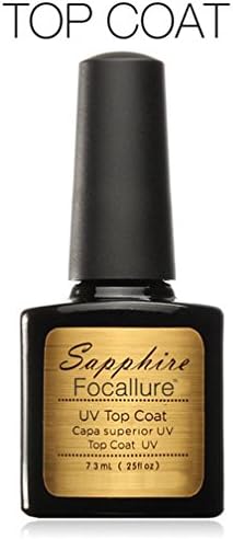 Everain 7.3ml Sapphire Top Coat Base Coat Long Lasting Nail Polish Fashion UV Gel Polish Soak Off Nail Gel Polish (Top Coat)