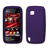Premium Purple Silicone Gel Skin Cover Case for Nokia Nuron 5230 [Accessory ....