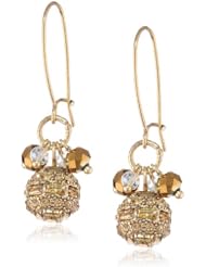 Betsey Johnson "Iconic Summer Metallics" Fireball Drop Earrings