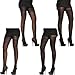 Angelina Faux Thigh High Patterned Pantyhose, 4 Pairs/Designs Per Pack