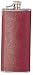 Simran HF-1032 Ajmer 5 oz. Brown Bonded Leather Stainless Steel Boot Flask