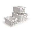 Badger Basket Three Basket Set, White