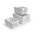 Badger Basket Three Basket Set, White