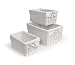 Badger Basket Three Basket Set, White