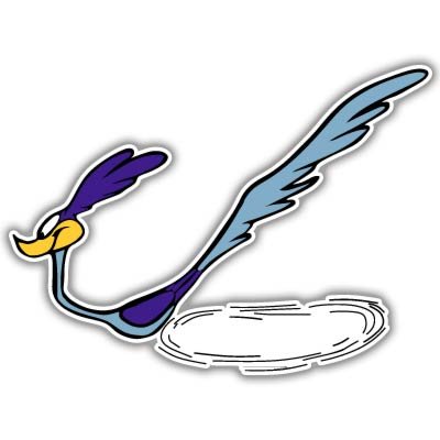 Road Runner Wile E. Coyote Vynil Car Sticker Decal - Select Size