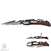 Laguiole exotic wood corkscrew knife, stainless steel