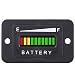 Led Digital Battery Indicator Meter Gauge Golf Cart, 12V/24V/36V/48V Led Battery Gauge for Golf Cart with Hour Meter(36V)