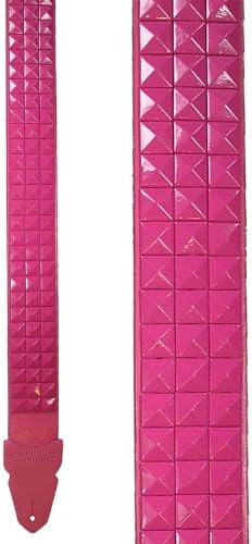 PROVIDENCE Hot Pink stud Girly Punk rock Guitar Strap PPS-201PST