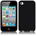 Silikonh�lle f�r den Apple iPod Touch 4G in schwarz inkl. Displayschutzfolie