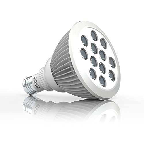 JACKYLED E27 24W Hydroponic LED Plant Grow Lights High Efficient Full Spectrum Growing Lamp For Home and Indoor Garden Greenhouse(660nm and 630nm Red and 460nm Blue)