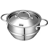 Cooks Standard Multi-Ply Clad Stainless-Steel Universal Steamer Insert with Lid
