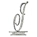 Ivy Lane Design Monogram Crystal Cake Top Letter I, Silver, 3-Inch
