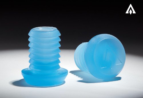 Amber Nylon Bar Ends - Translucent Blue