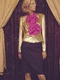 Christian Dior - $6415 New CHRISTIAN DIOR Gold Sequin Jacket 10 / 42