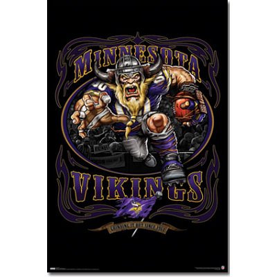 Minnesota Vikings NFL Rb Logo Poster Print 22.5 X 34 Sports Poster Print, 22x34