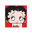 Betty Boop - Red - 16 x 16 Poster