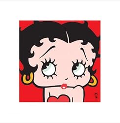 Betty Boop - Red - 16 x 16 Poster