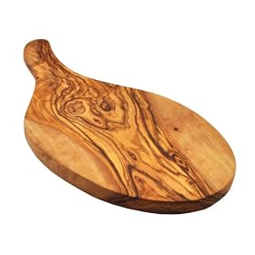Olive Wood Garlic Chopping Board