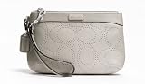 Coach Leather Perforated Medium Wristlet F47330 (SV/Light Grey) Reviews