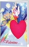 Valentines Day Love Heart Spouse Husband Lover Sweetie Wife Greeting Card 5x7 by QuickieCards