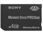 PSP SanDisk Memory Stick Pro Duo 4 Gb