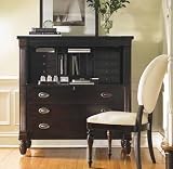 Shelter Island™ Personal Assistant Drop Lid Desk/Chest Marimba Wood