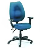 Boss B1002SS-BE High-Back Task Chair with Seat Slider in Blue