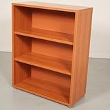 Pierce Office Three Shelf Bookcase in Black Woodgrain