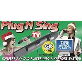 KAROKE MIC W HOLIDAY DVD by Emerson