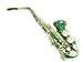 MusicalInstruments: Small picture for Cecilio Green Lacquer w/ Gold Accents Alto Saxophone w/ Carrying Case and Accessories